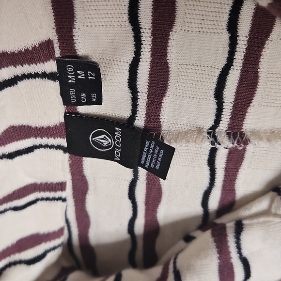 Volcom Women's Coco Ho Striped Romper - Picture 7 of 11